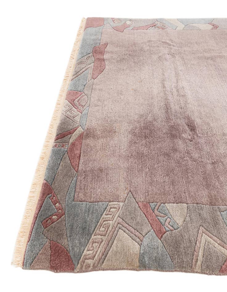 Detail image of  6' 8 x 9' 8  Hand Knotted Tibet Wool Rug