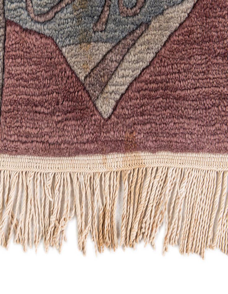 Detail image of  6' 8 x 9' 8  Hand Knotted Tibet Wool Rug