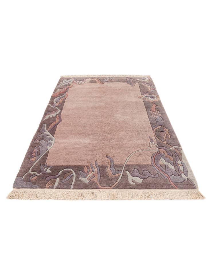 Detail image of  4' x 5' 10  Hand Knotted Tibet Wool Rug