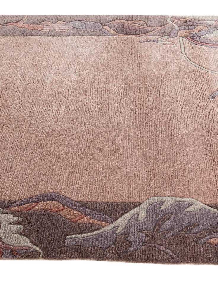 Detail image of  4' x 5' 10  Hand Knotted Tibet Wool Rug