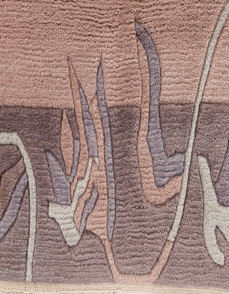 Detail image of  4' x 5' 10  Hand Knotted Tibet Wool Rug