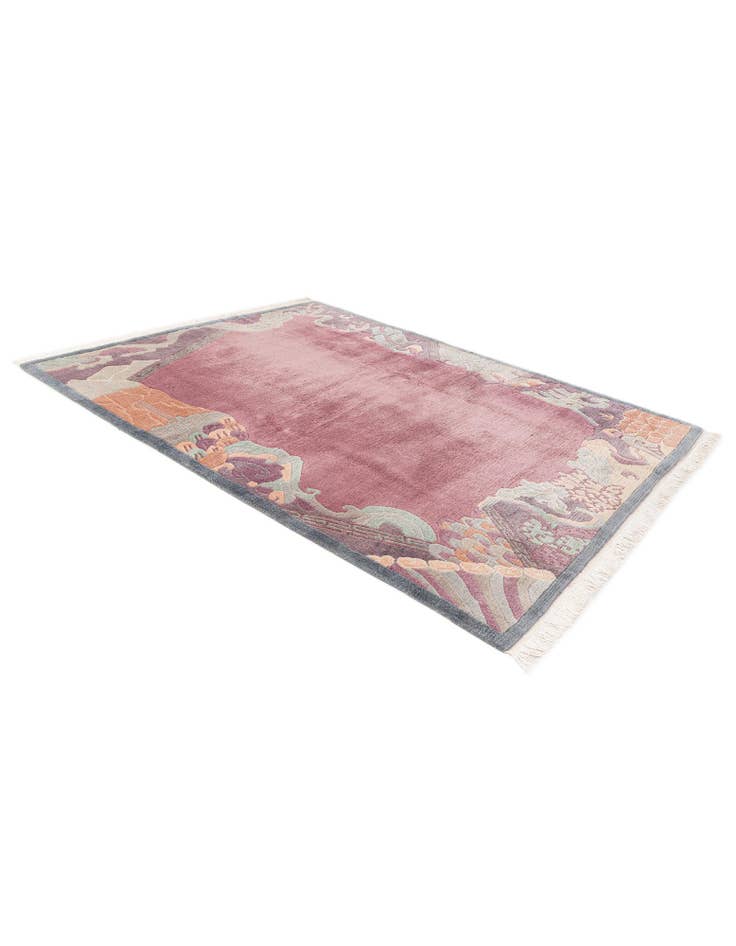 Detail image of  6' 7 x 8' 6  Hand Knotted Tibet Wool Rug