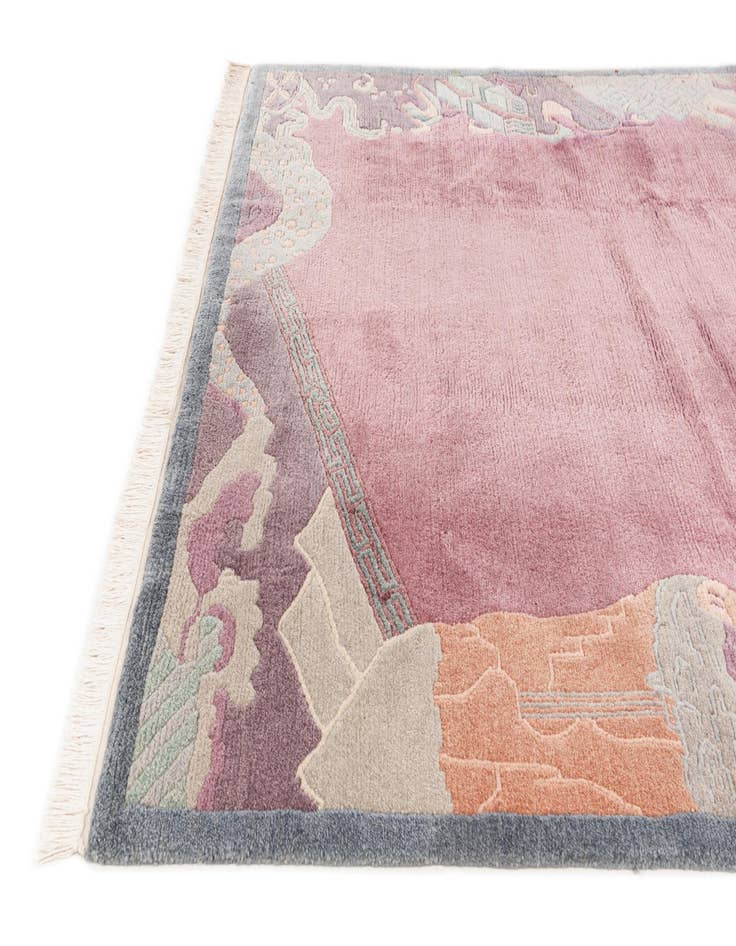 Detail image of  6' 7 x 8' 6  Hand Knotted Tibet Wool Rug