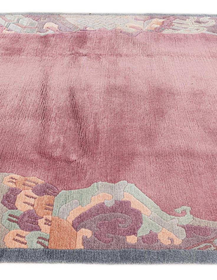 Detail image of  6' 7 x 8' 6  Hand Knotted Tibet Wool Rug