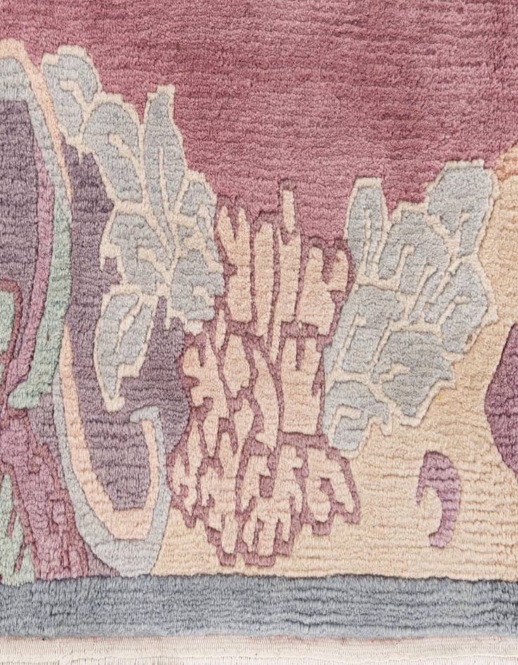 Detail image of  6' 7 x 8' 6  Hand Knotted Tibet Wool Rug