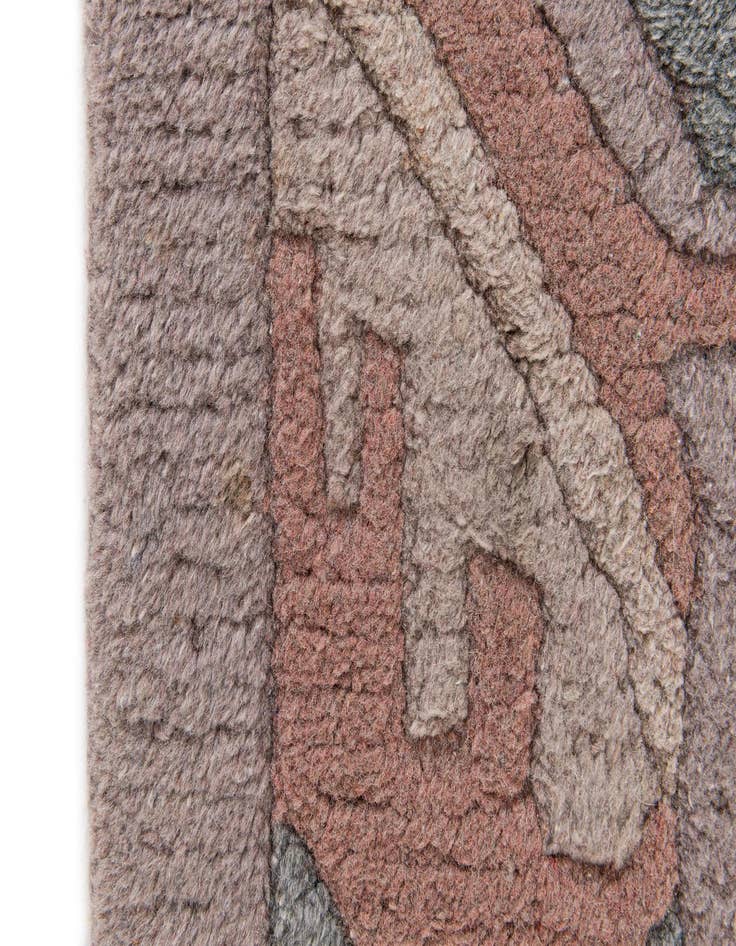 Detail image of  5' 10 x 7' 10  Hand Knotted Tibet Wool Rug