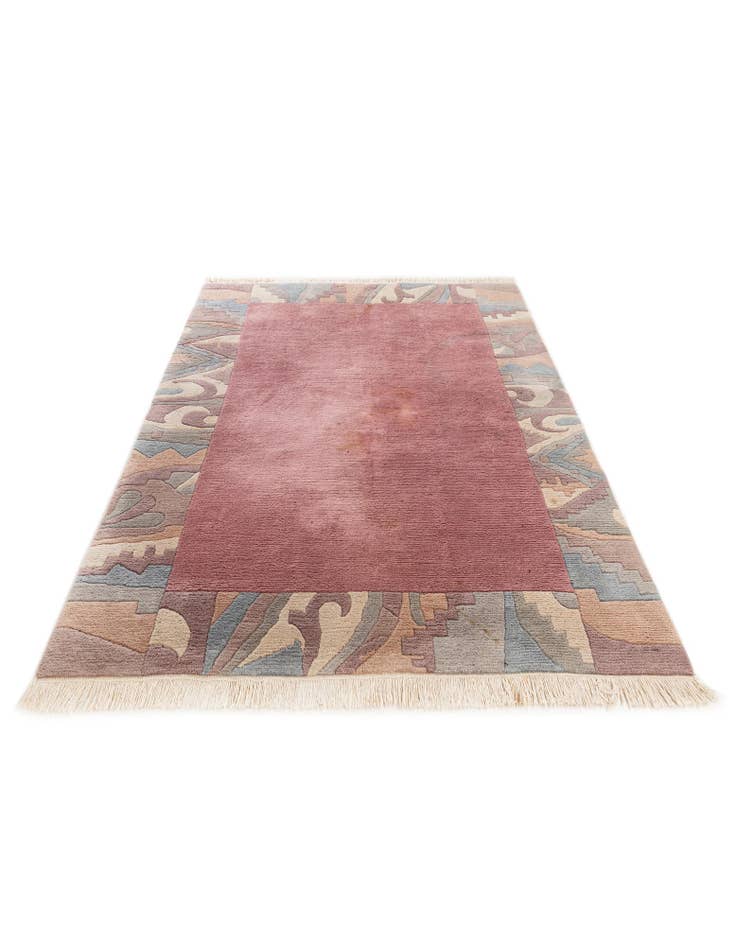 Detail image of  5' 3 x 7' 5  Hand Knotted Tibet Wool Rug