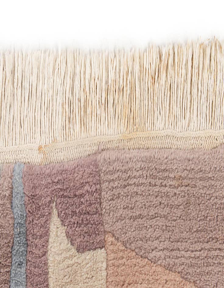 Detail image of  5' 3 x 7' 5  Hand Knotted Tibet Wool Rug