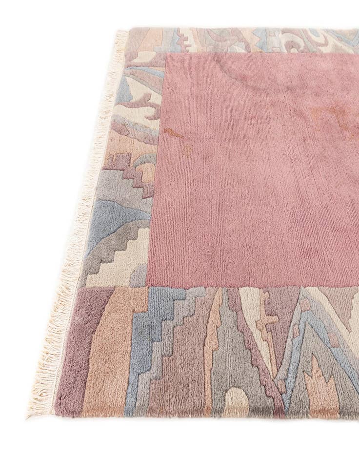 Detail image of  5' 3 x 7' 5  Hand Knotted Tibet Wool Rug