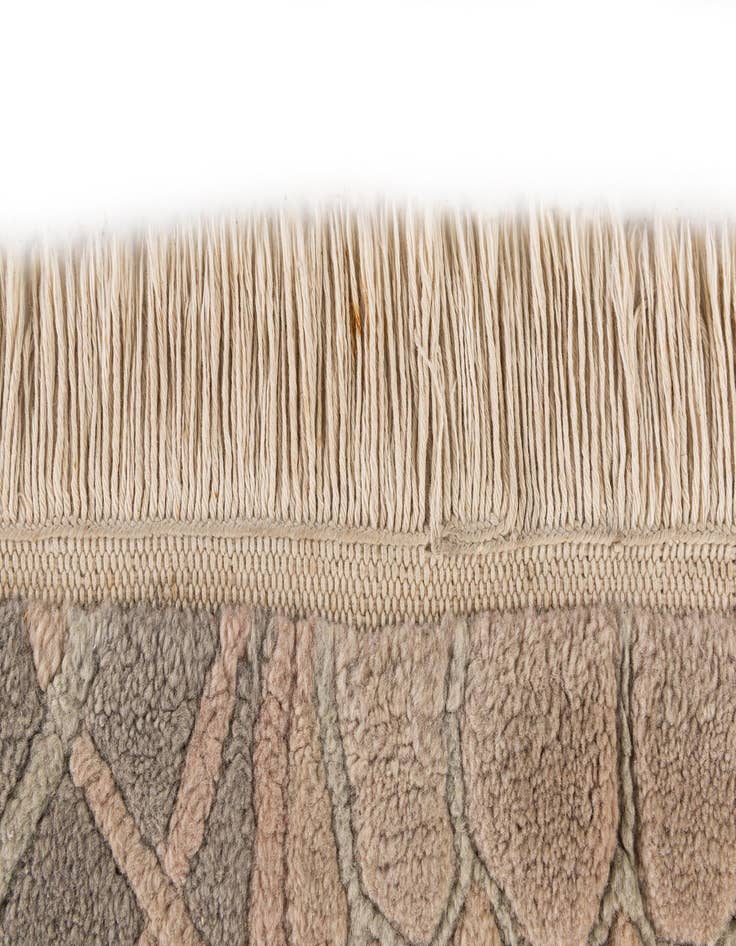 Detail image of  5' 8 x 8'  Hand Knotted Tibet Wool Rug