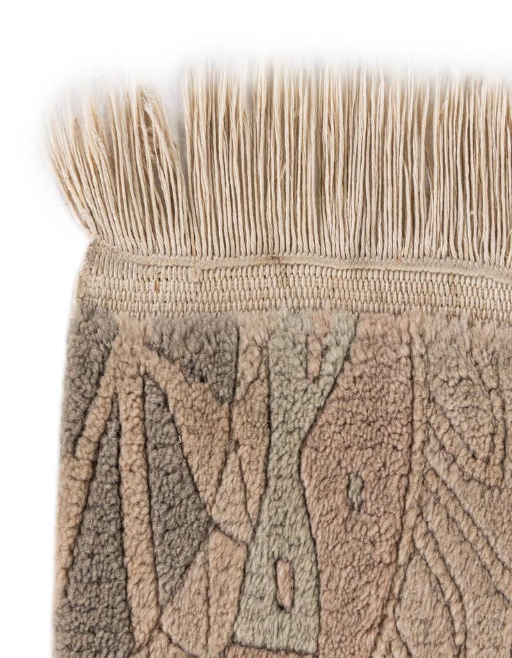 Detail image of  5' 8 x 8'  Hand Knotted Tibet Wool Rug