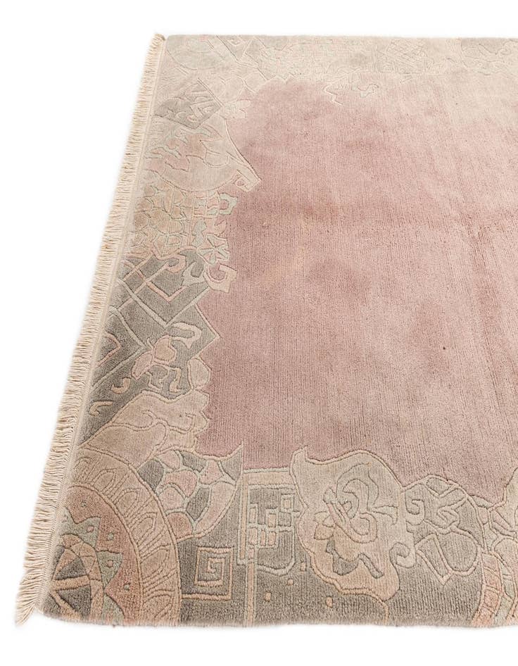 Detail image of  5' 8 x 8'  Hand Knotted Tibet Wool Rug