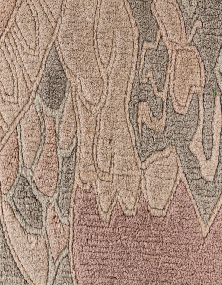 Detail image of  5' 8 x 8'  Hand Knotted Tibet Wool Rug