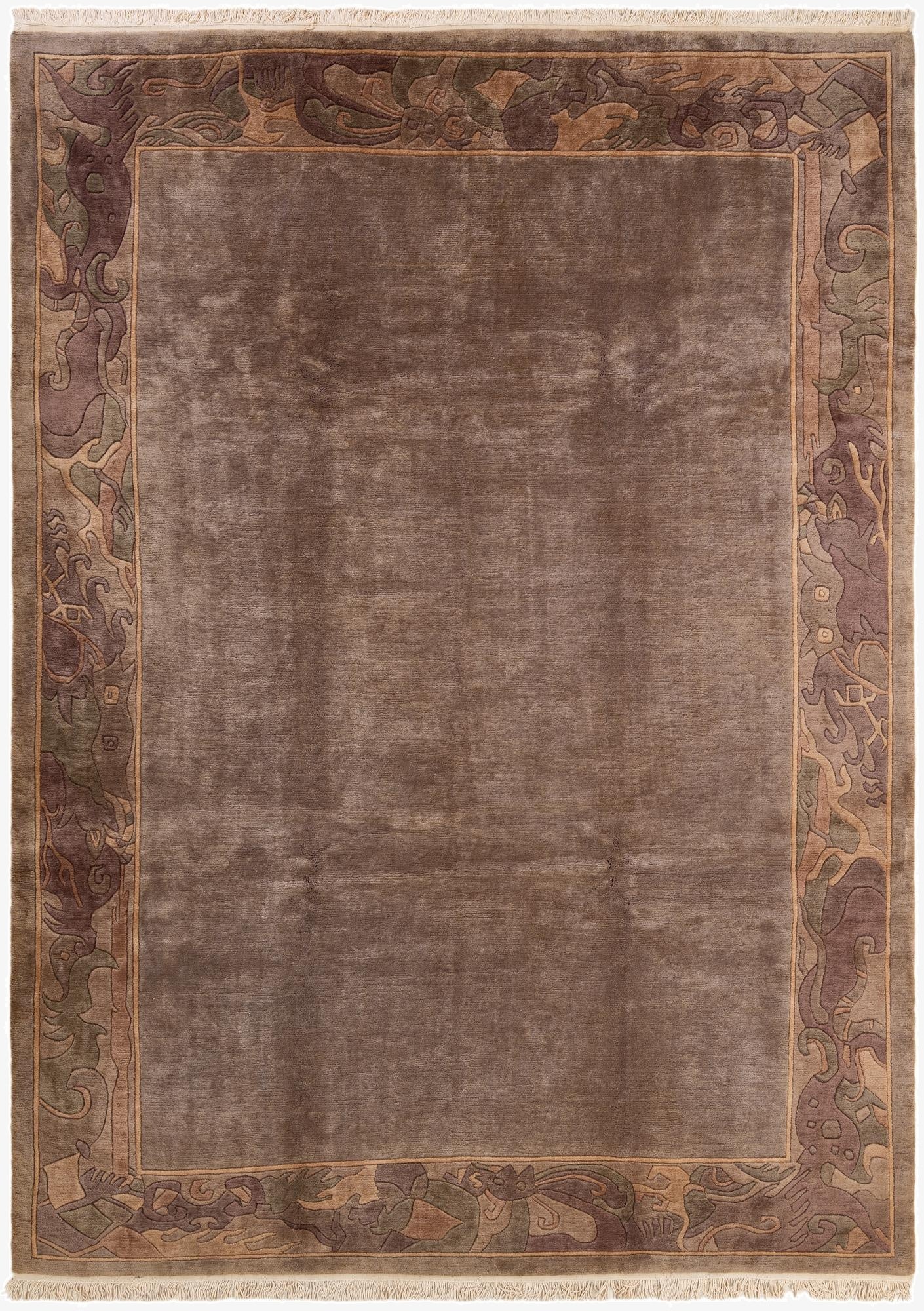  8' 1 x 10' 11  Hand Knotted Tibet Wool Rug