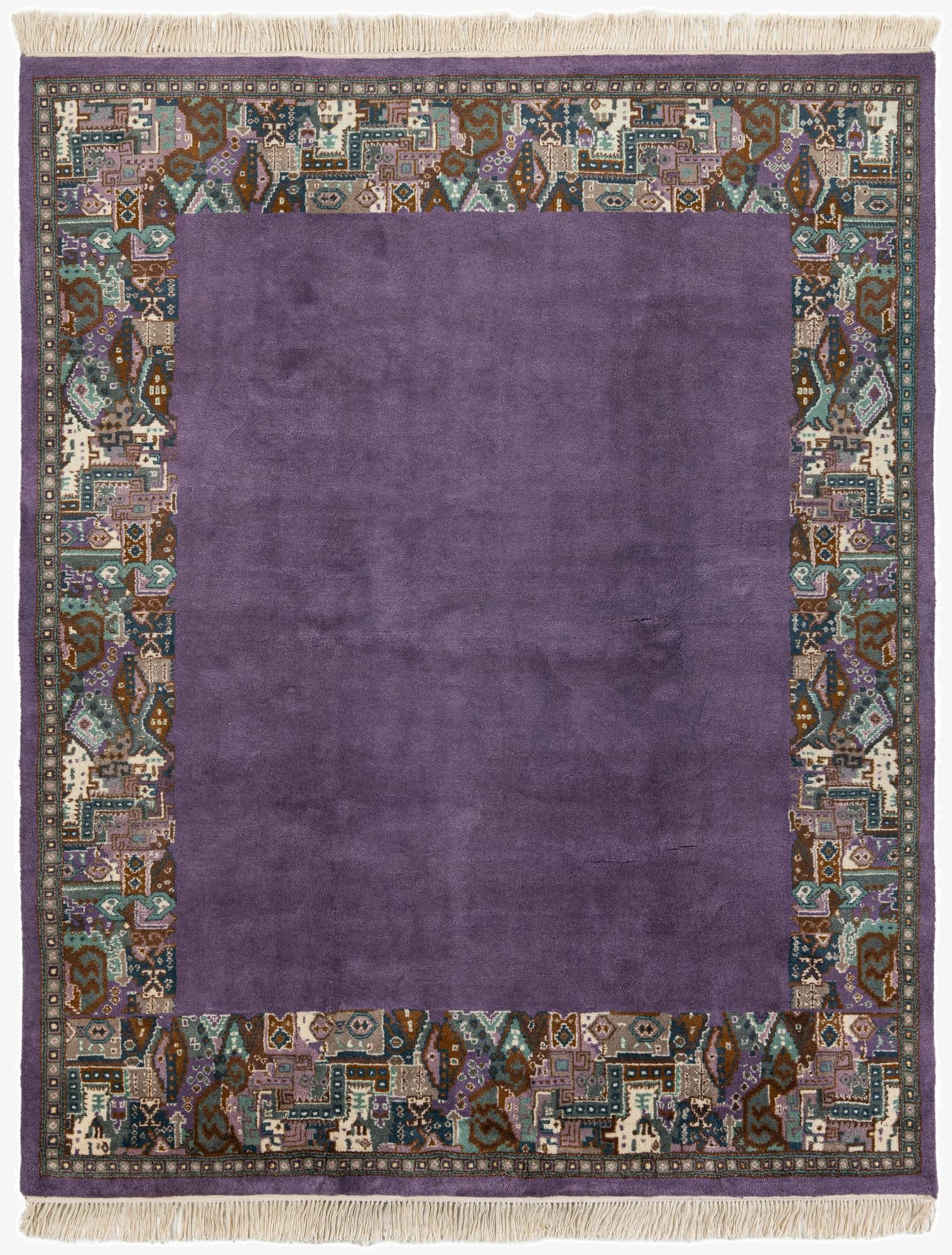  6' 8 x 8' 3  Hand Knotted Tibet Wool Rug