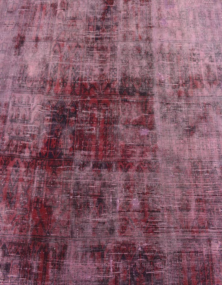 Detail image of  6' 8 x 8' 6  Hand Knotted Ultra Vintage Persian Wool Rug