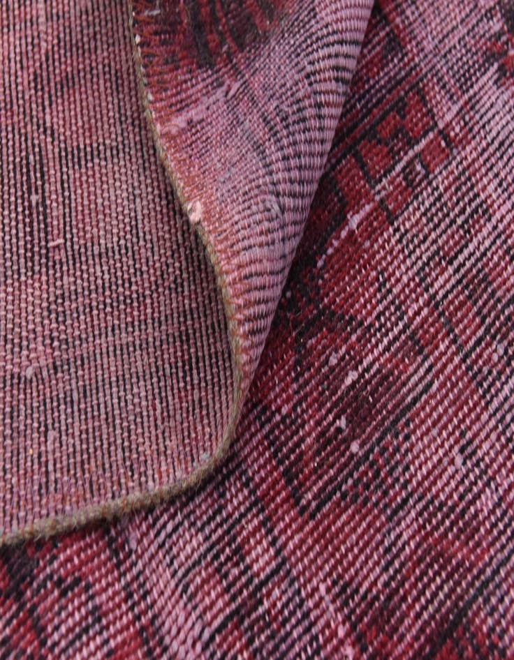 Detail image of  6' 8 x 8' 6  Hand Knotted Ultra Vintage Persian Wool Rug