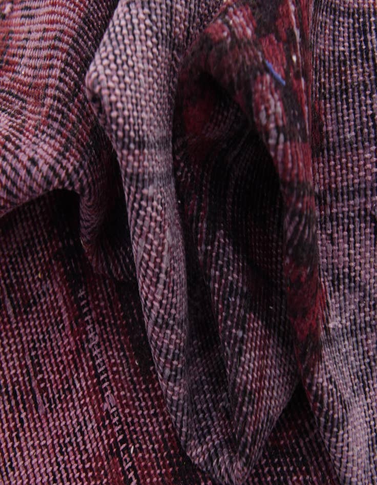 Detail image of  6' 8 x 8' 6  Hand Knotted Ultra Vintage Persian Wool Rug