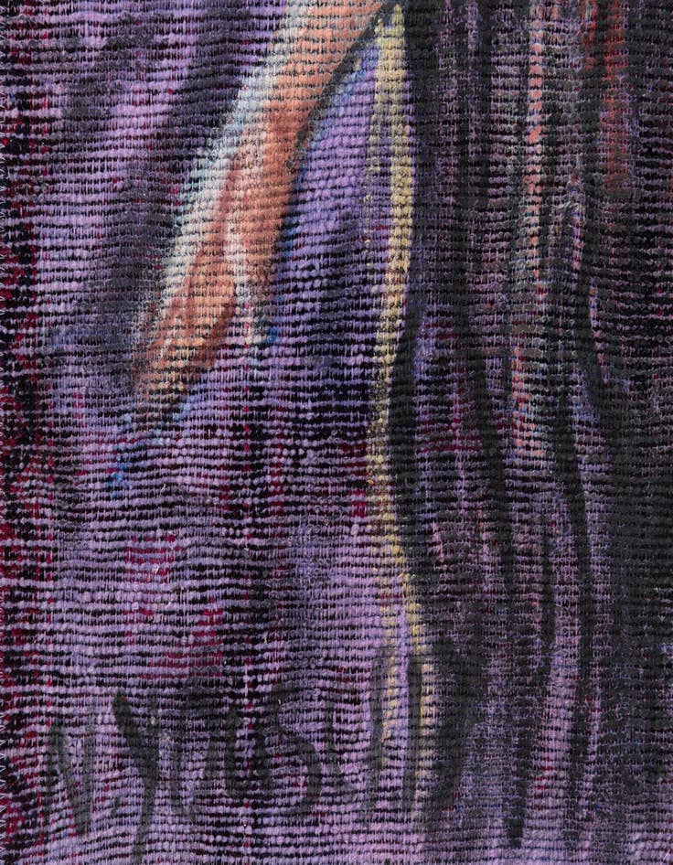 Detail image of  3' 6 x 5'  Hand Knotted Ultra Vintage Persian Wool Rug