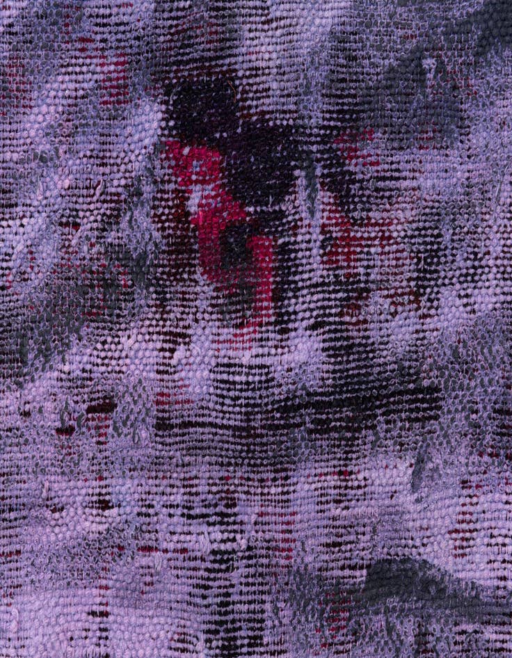 Detail image of  3' 6 x 5'  Hand Knotted Ultra Vintage Persian Wool Rug