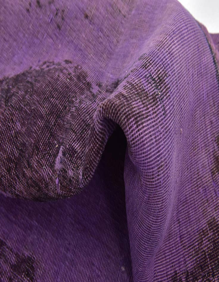 Detail image of  4' 3 x 6' 3  Hand Knotted Ultra Vintage Persian Wool Rug