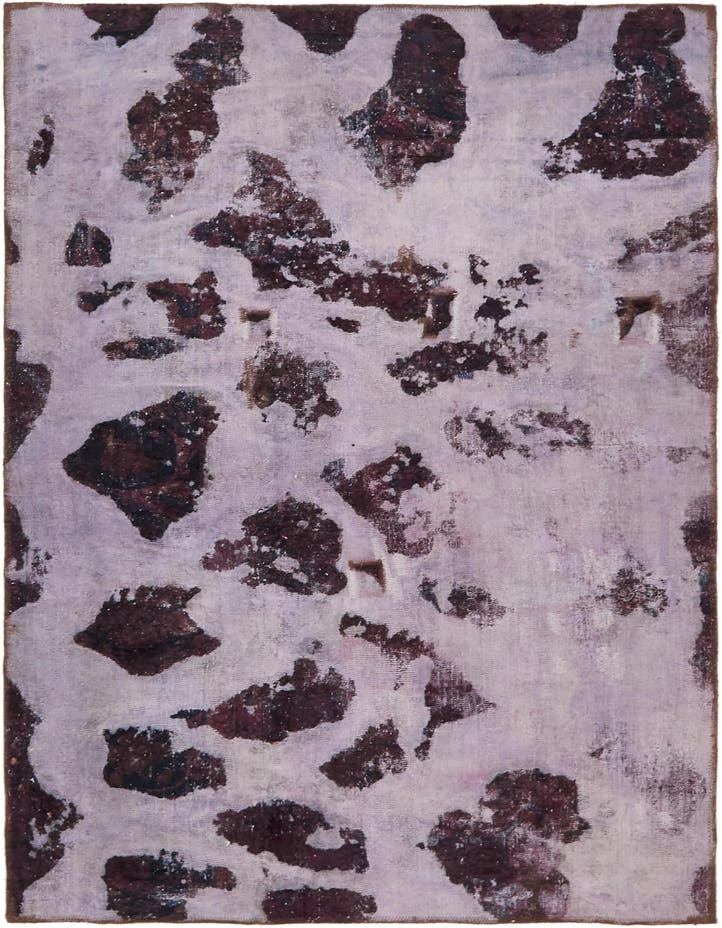  4' 6 x 6' 7  Hand Knotted Ultra Vintage Persian W...