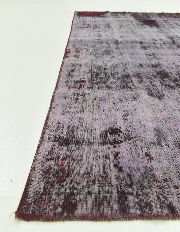 Detail image of  6' 8 x 8' 2  Hand Knotted Ultra Vintage Persian Wool Rug