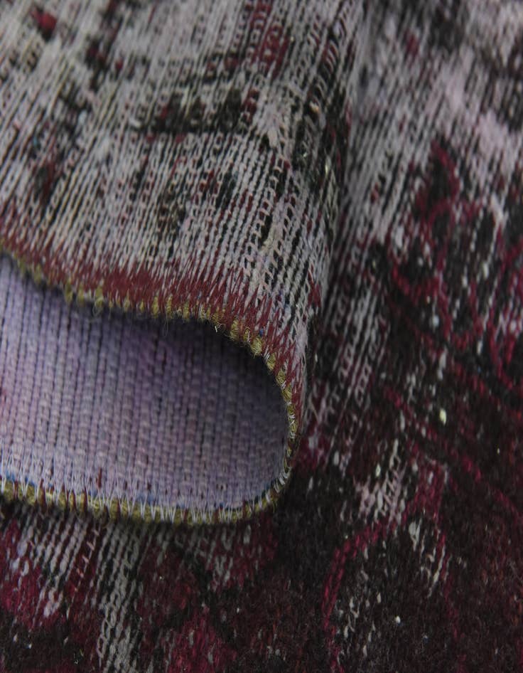 Detail image of  6' 8 x 8' 2  Hand Knotted Ultra Vintage Persian Wool Rug