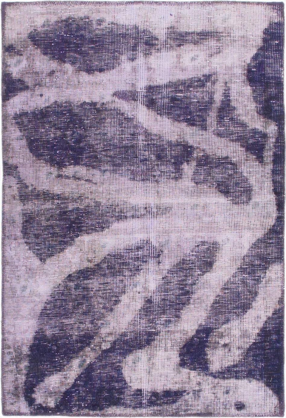  2' 10 x 4' 2  Hand Knotted Ultra Vintage Persian Wool Rug