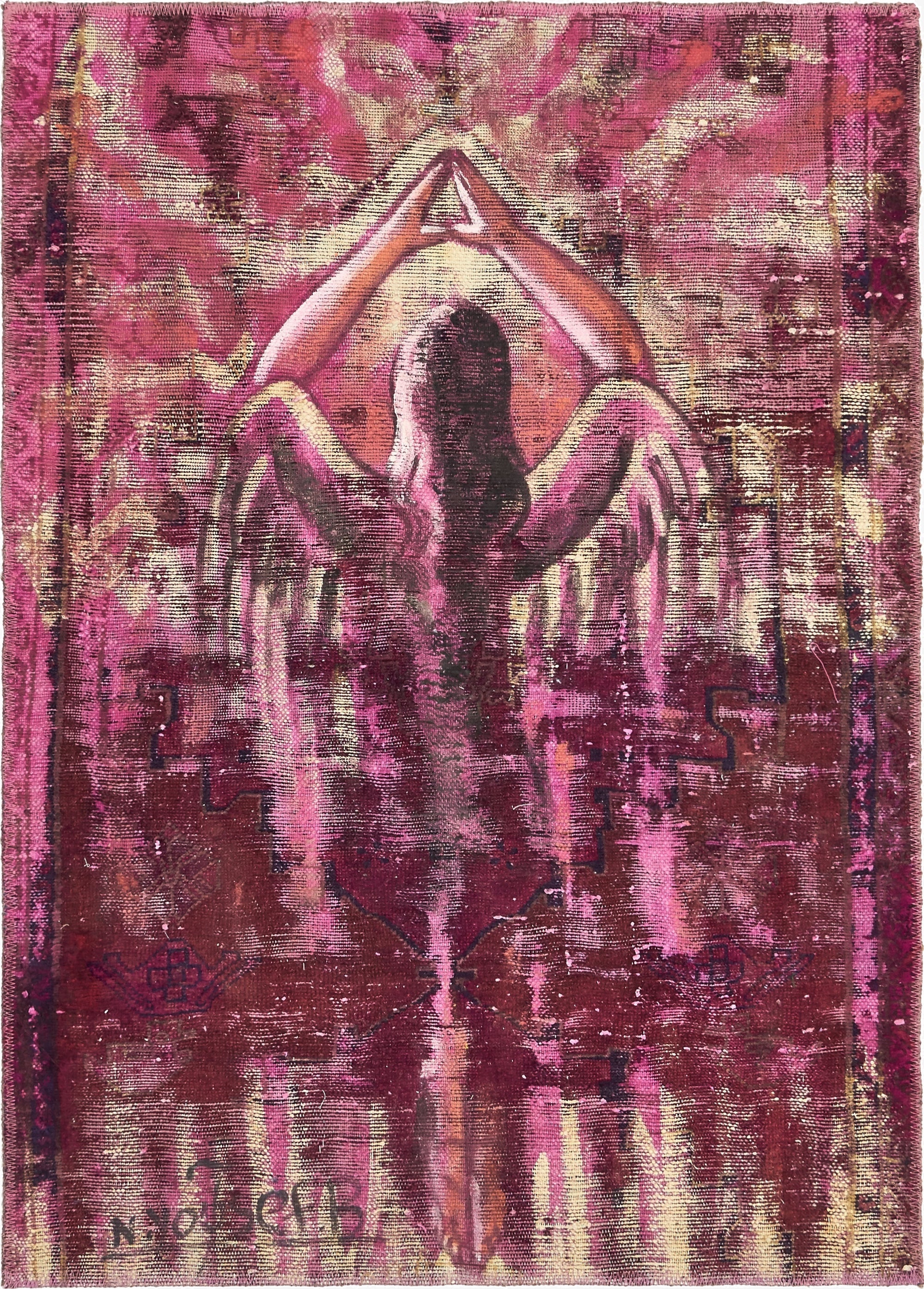  3' x 4' 3  Hand Knotted Ultra Vintage Persian Wool Rug