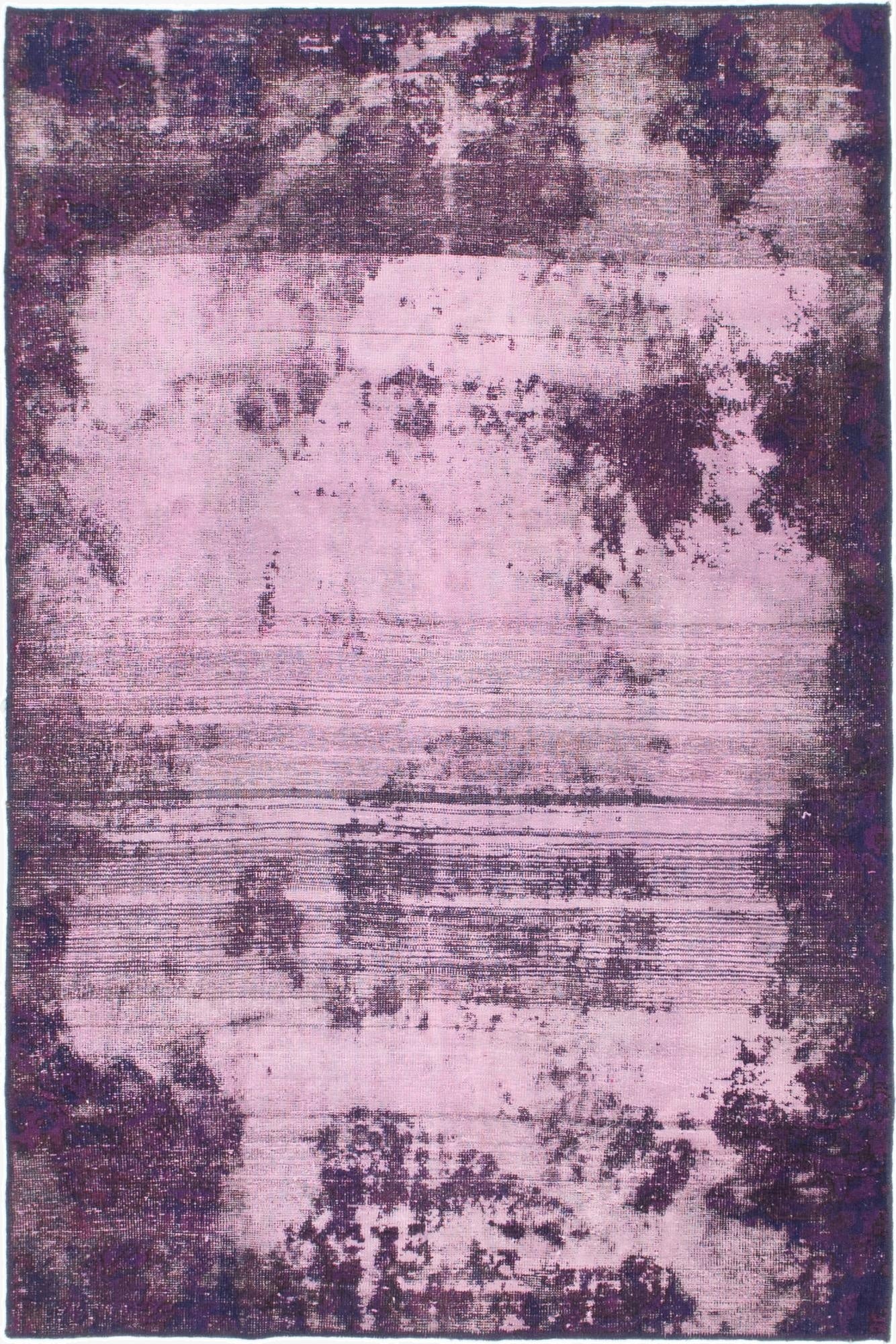  4' 6 x 6' 9  Hand Knotted Ultra Vintage Persian Wool Rug