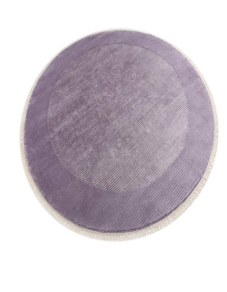 Detail image of  6' 5 x 6' 5  Hand Knotted Darya Wool Round Rug