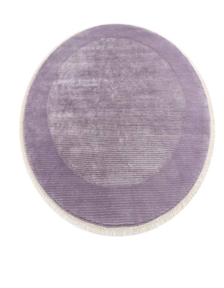 Detail image of  6' 5 x 6' 5  Hand Knotted Darya Wool Round Rug