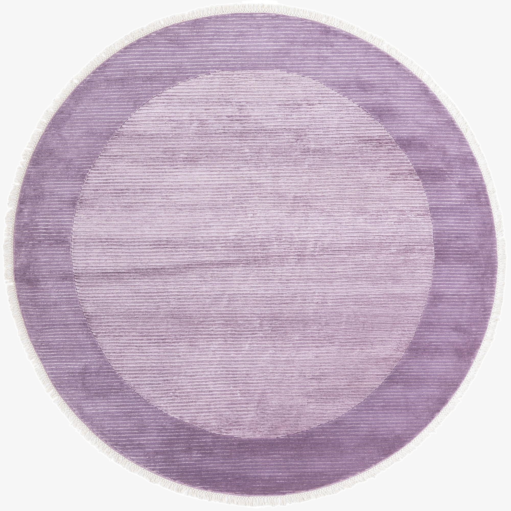  6' 6 x 6' 6  Hand Knotted Darya Wool Round Rug