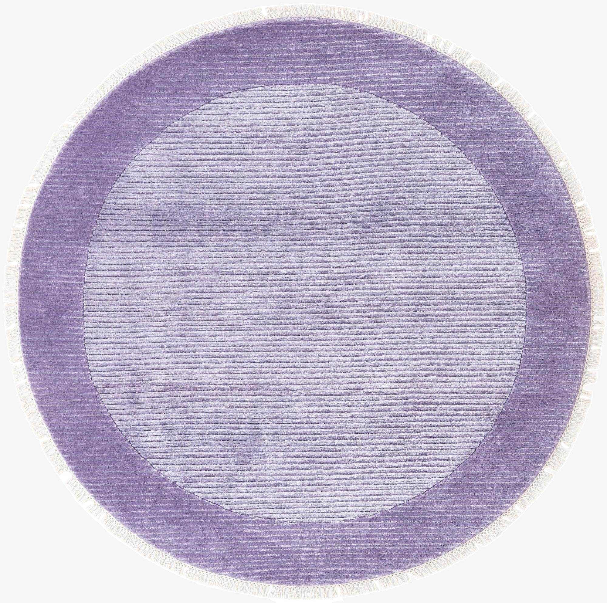  4' 9 x 4' 9  Hand Knotted Darya Wool Round Rug