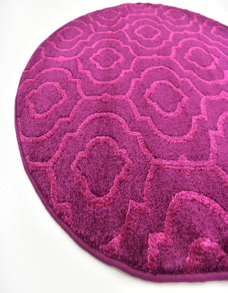 Detail image of  4' x 4' Lattice Frieze Round Rug