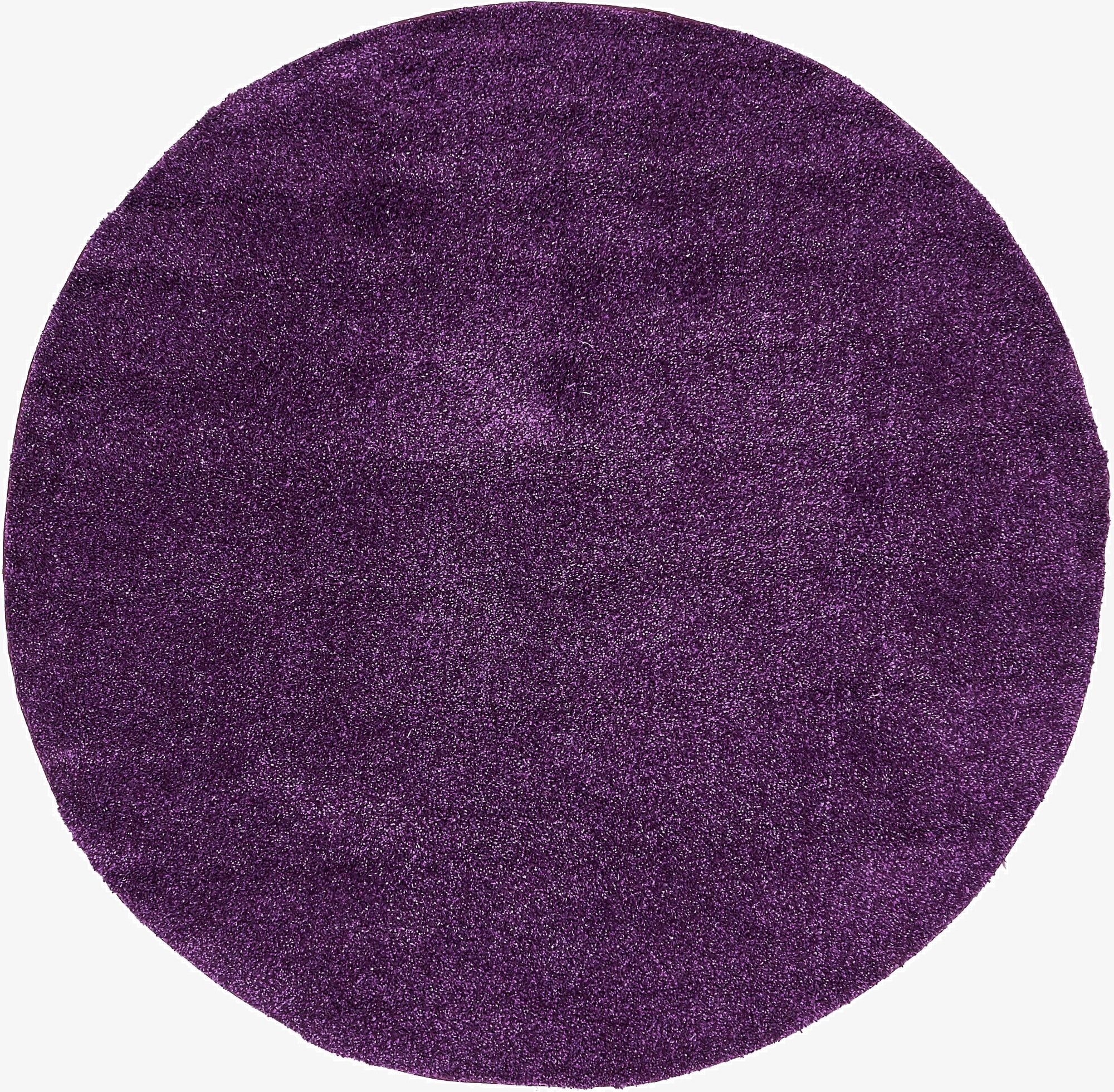  7' 10 x 7' 10 Solid Frieze Round Rug