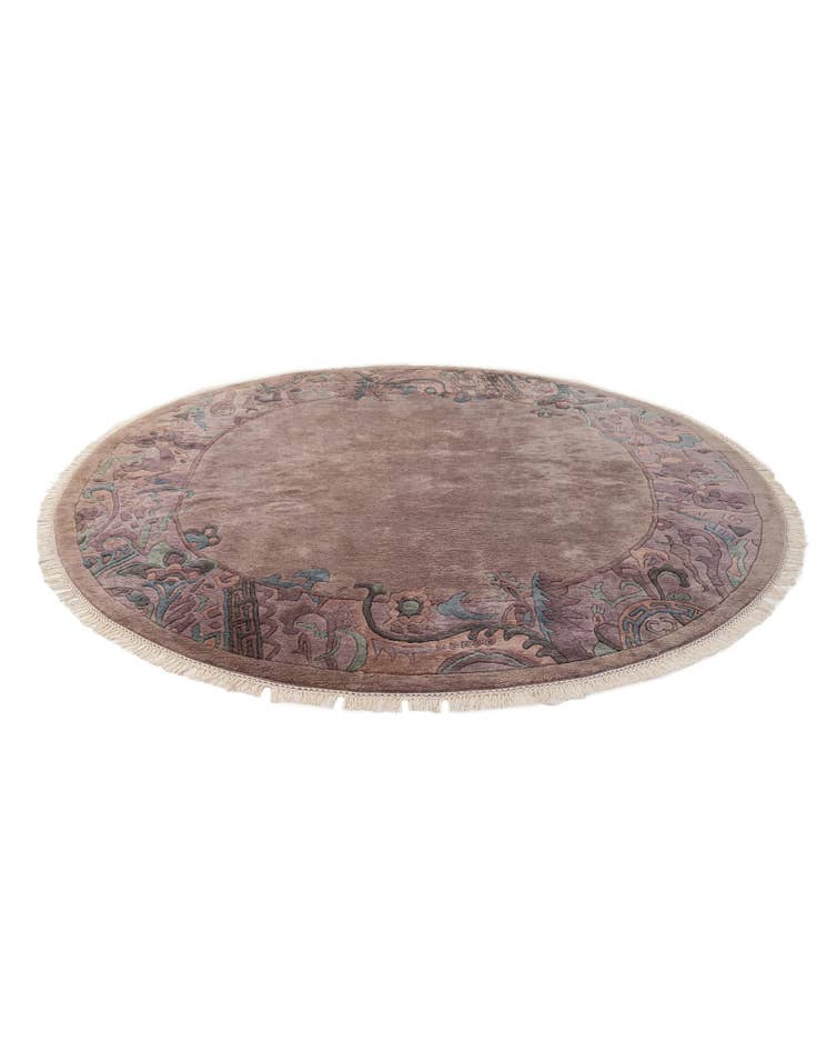 Detail image of  7' 5 x 7' 5  Hand Knotted Tibet Wool Round Rug