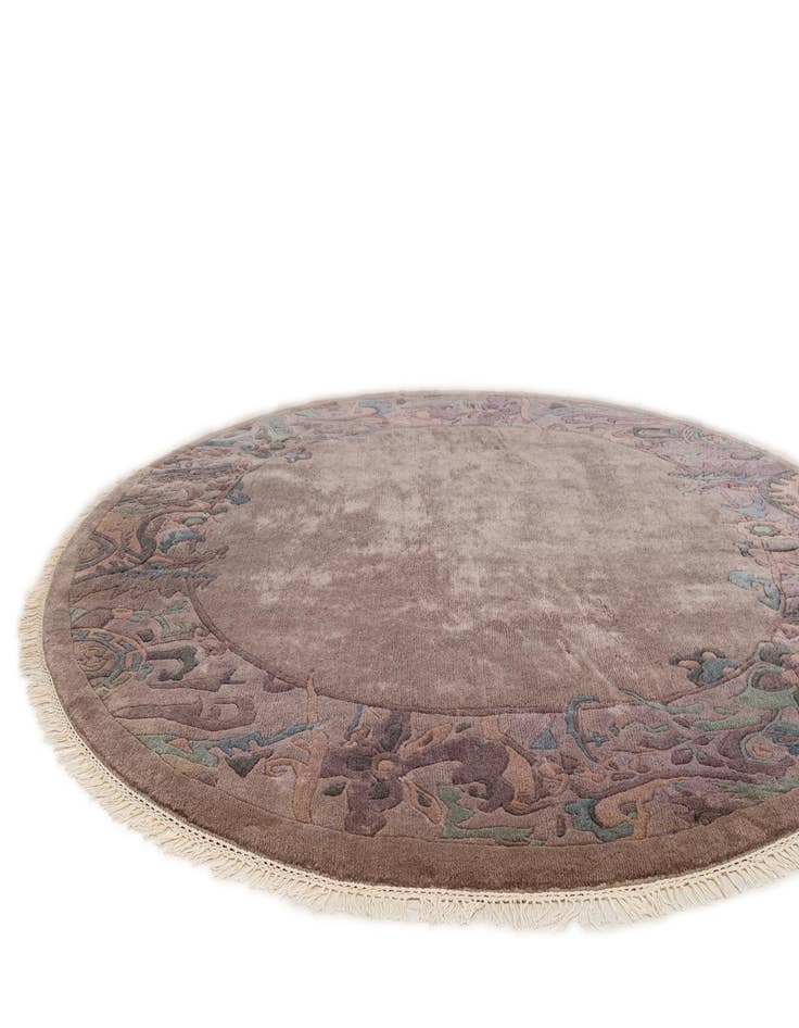 Detail image of  7' 5 x 7' 5  Hand Knotted Tibet Wool Round Rug