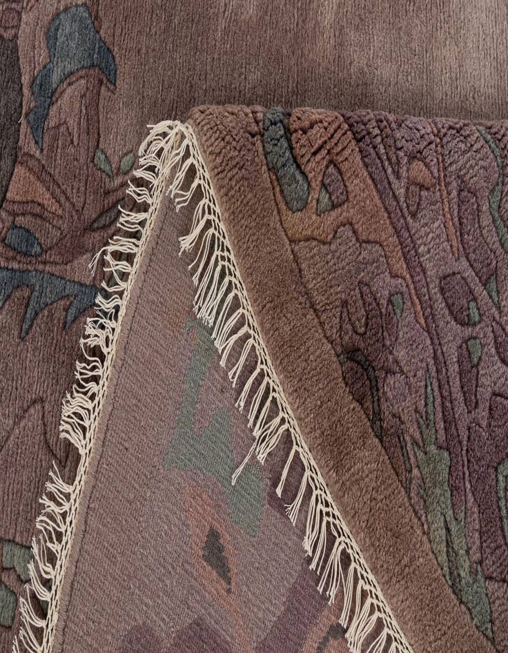 Detail image of  7' 5 x 7' 5  Hand Knotted Tibet Wool Round Rug