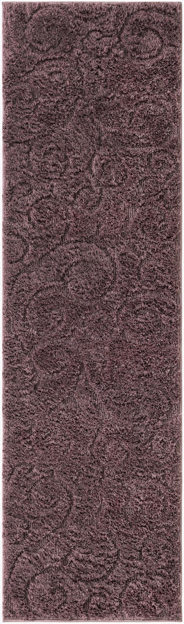  2' x 6' 9 Botanical Shag Runner Rug