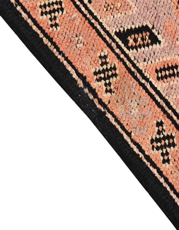 Detail image of 3' 6 x 7' 9 Hand Knotted Hamedan Persian Wool Runner Rug