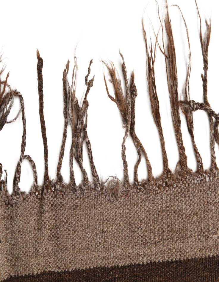 Detail image of  4' 5 x 11' 7  Hand Woven Kilim Fars Wool Runner Rug