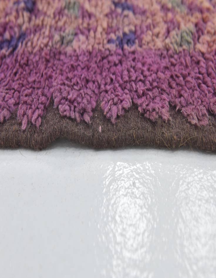 Detail image of  6' 4 x 15' 9  Hand Knotted Moroccan Wool Runner Rug