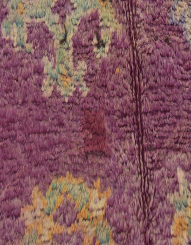 Detail image of  6' 6 x 15' 9  Hand Knotted Moroccan Wool Runner Rug