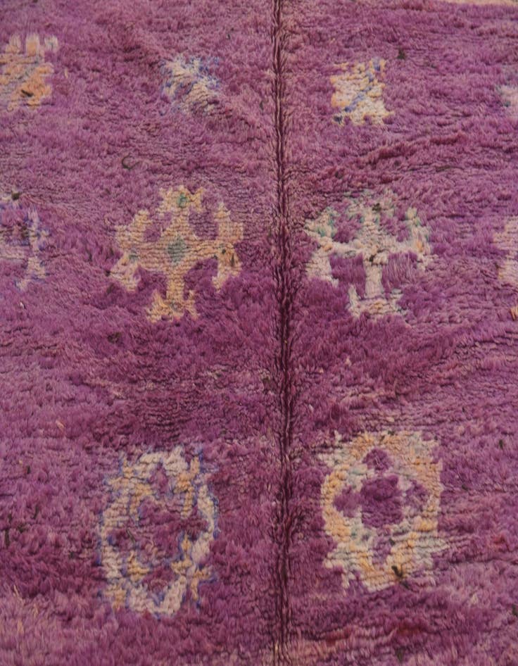 Detail image of  6' 6 x 15' 9  Hand Knotted Moroccan Wool Runner Rug