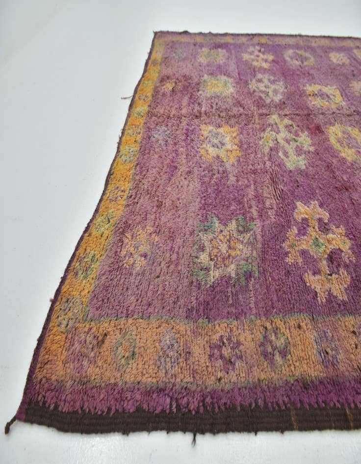 Detail image of  6' 6 x 15' 9  Hand Knotted Moroccan Wool Runner Rug