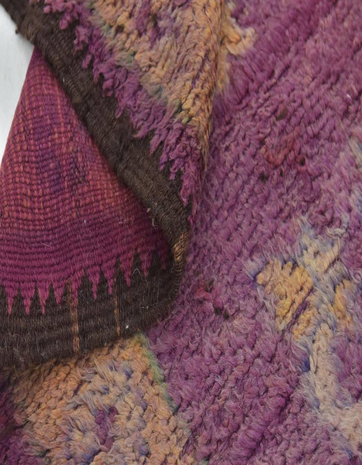 Detail image of  6' 6 x 15' 9  Hand Knotted Moroccan Wool Runner Rug