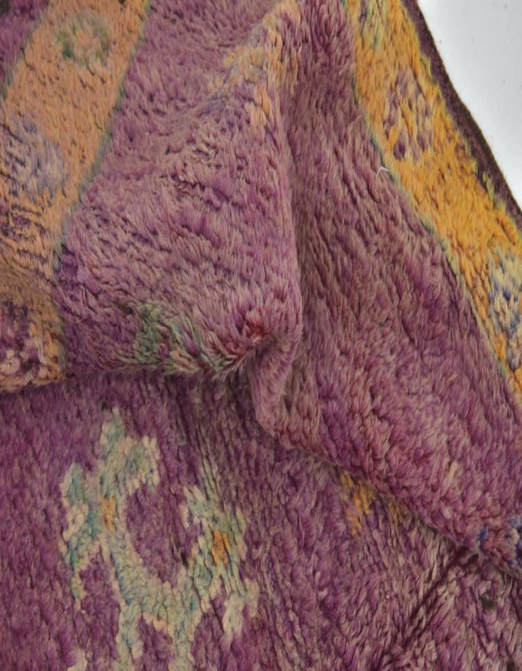 Detail image of  6' 6 x 15' 9  Hand Knotted Moroccan Wool Runner Rug