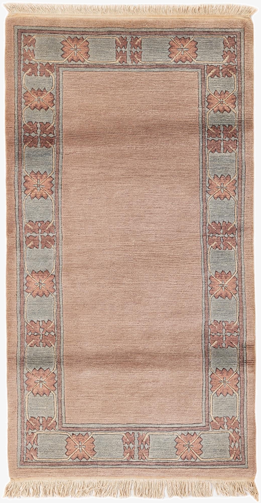  3' 1 x 5' 10  Hand Knotted Nepal Wool Runner Rug